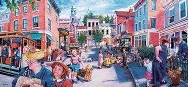 City Streets - SunsOut puzzle collectible [Barcode 796780442566] - Main Image 2