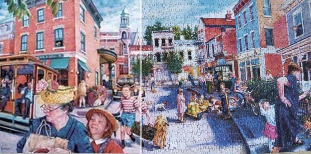 City Streets - SunsOut puzzle collectible [Barcode 796780442566] - Main Image 3