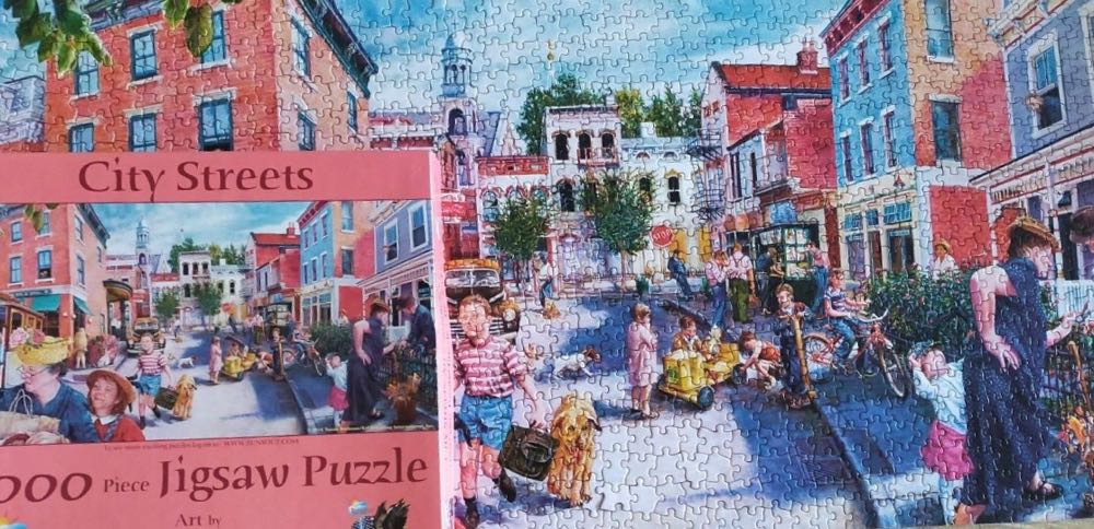 City Streets - SunsOut puzzle collectible [Barcode 796780442566] - Main Image 4