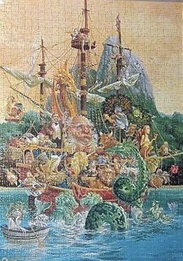 Wasgij Original 43 Aquarium Antics - Jumbo puzzle collectible [Barcode 8710126000205] - Main Image 3