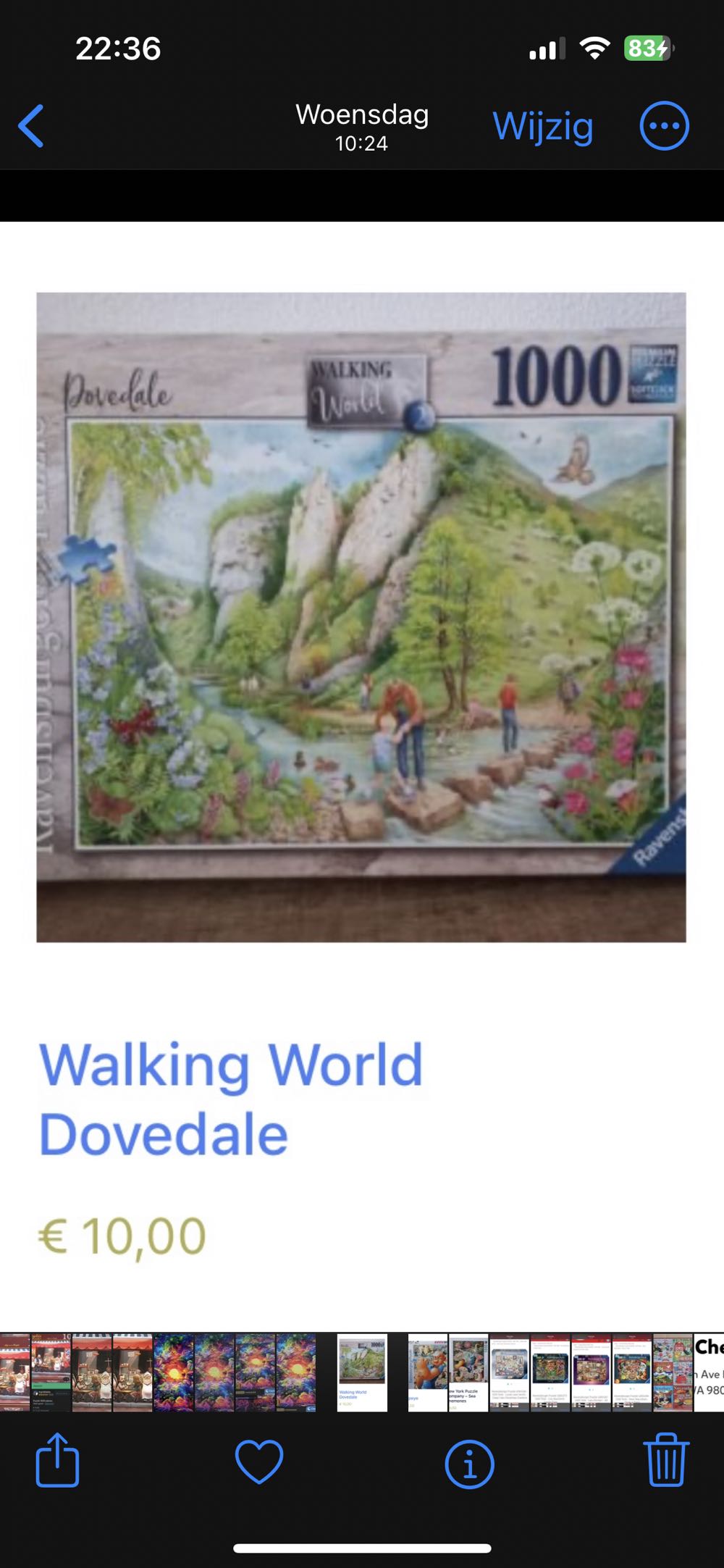 Walking World Dovedale (NFT) - Ravensburger puzzle collectible [Barcode 4005556169795] - Main Image 4