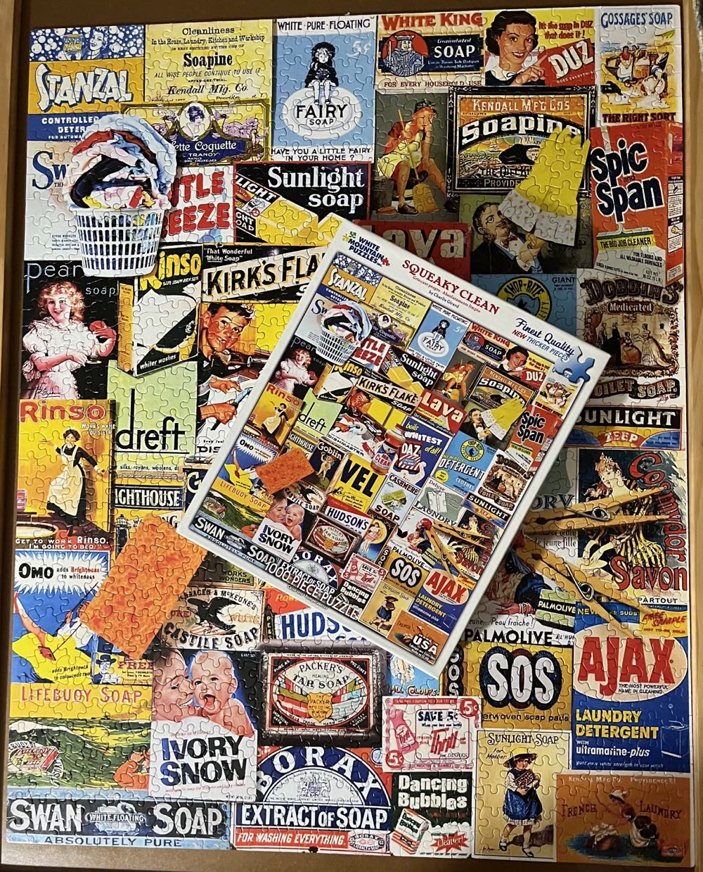 Squeaky Clean - White Mountain 🇺🇸 puzzle collectible [Barcode 724819256587] - Main Image 3
