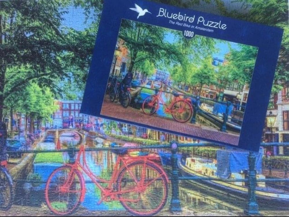 Red Bike in Amsterdam - Bluebird Puzzle puzzle collectible [Barcode 3663384702112] - Main Image 4