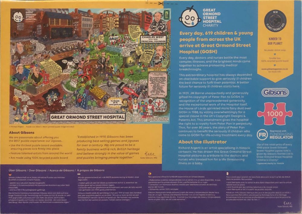 Great Ormond Street Hospital - Gibsons puzzle collectible [Barcode 5012269071153] - Main Image 4