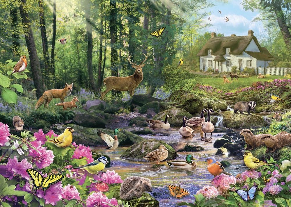 Woodland Glade SCANNEN - Gibsons puzzle collectible - Main Image 2