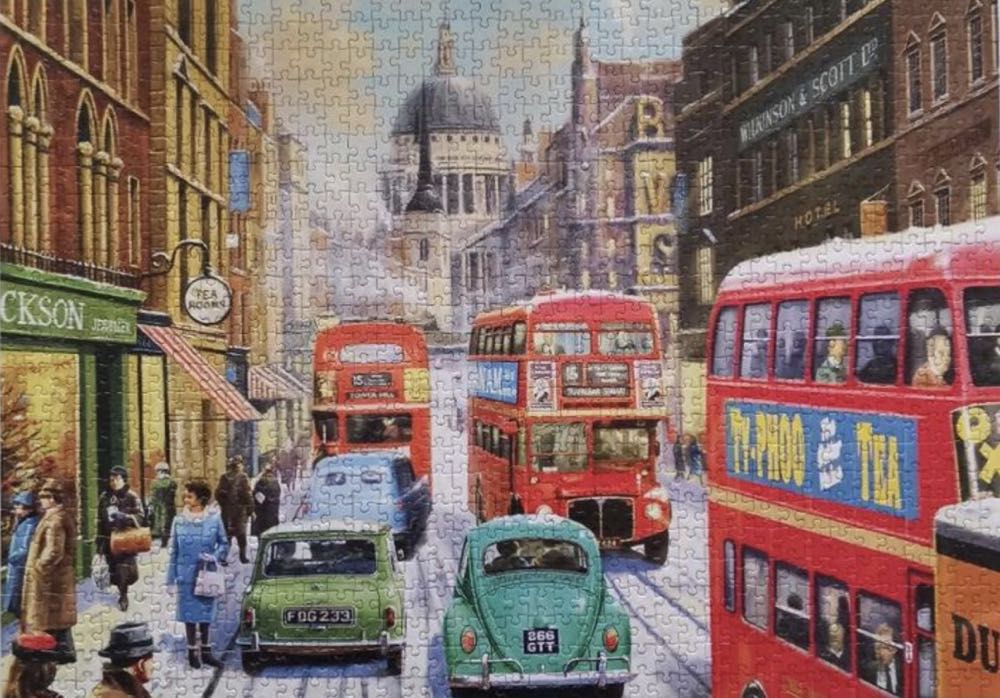 Snow In London City - Falcon de luxe puzzle collectible [Barcode 8710126111925] - Main Image 3