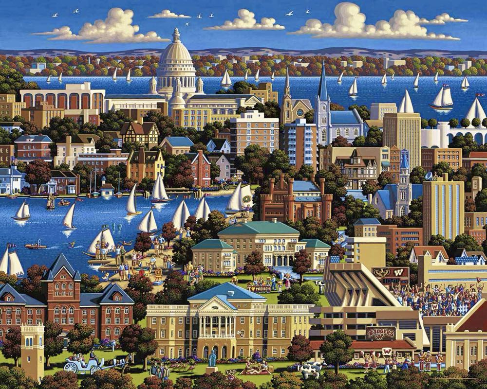 Madison • - Dowdle Folk Art puzzle collectible [Barcode 671095201117] - Main Image 2