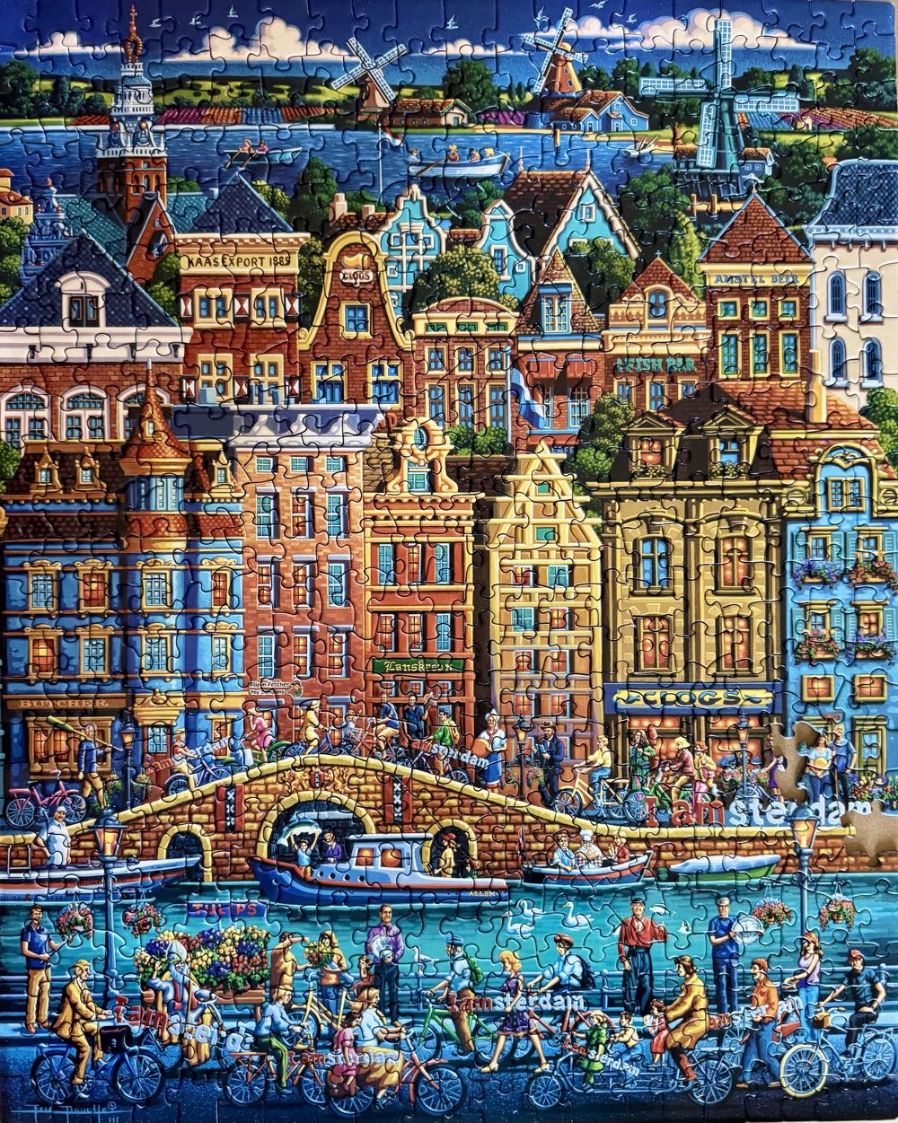 Amsterdam -2   #73 Gave Away - Dowdle puzzle collectible [Barcode 671095004183] - Main Image 2