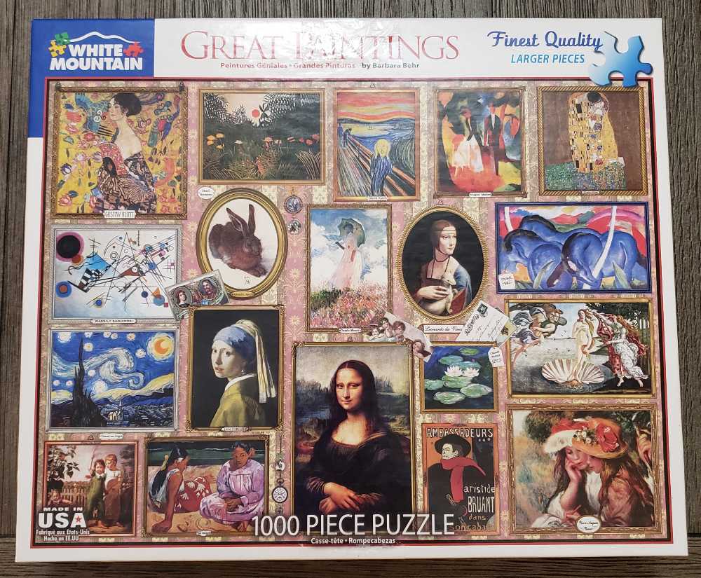 Y-Great Paintings - White Mountain puzzle collectible [Barcode 724819260348] - Main Image 2