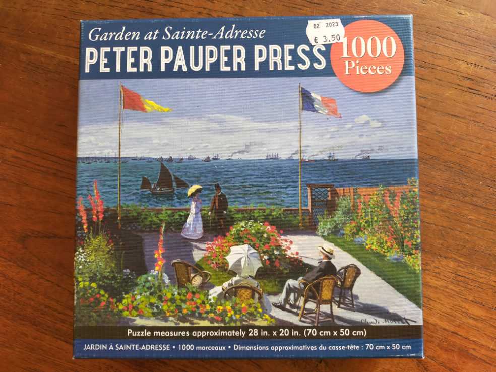 Garden At Sainte-adresse - Peter Pauper Press puzzle collectible [Barcode 9781441330666] - Main Image 2