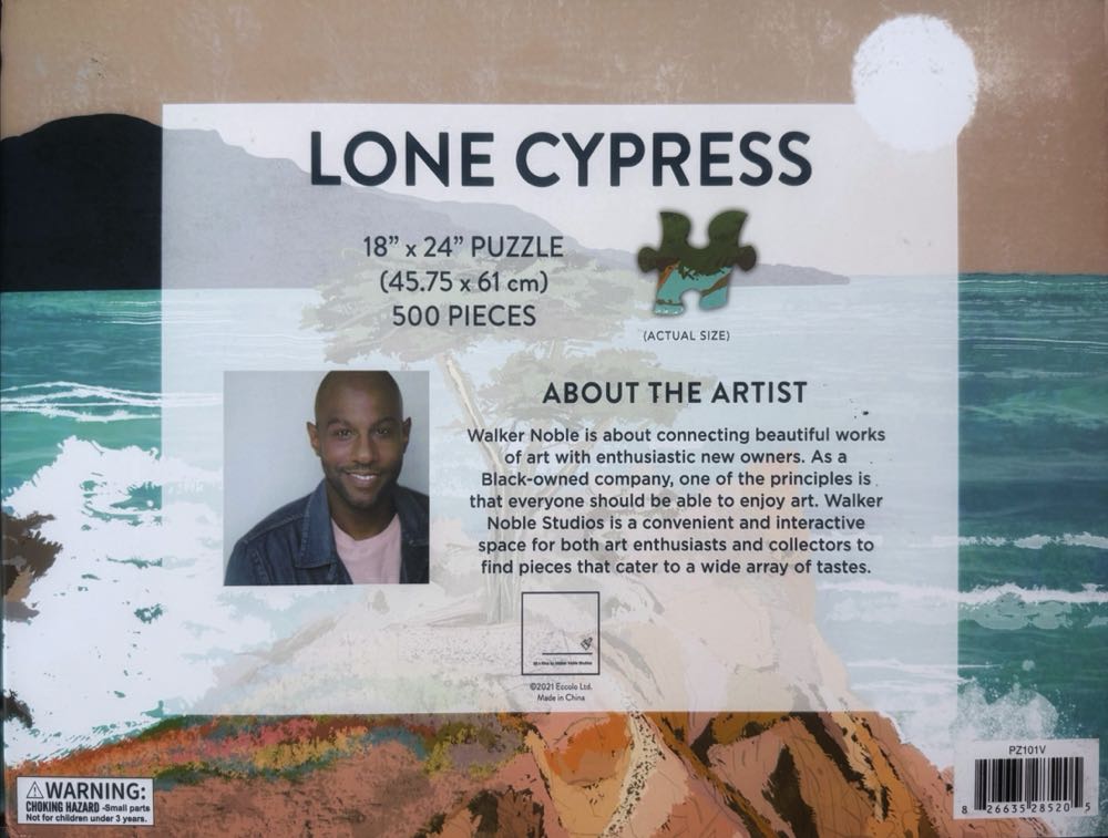 Lone Cypress - Walker Noble Studios puzzle collectible [Barcode 826635285205] - Main Image 3