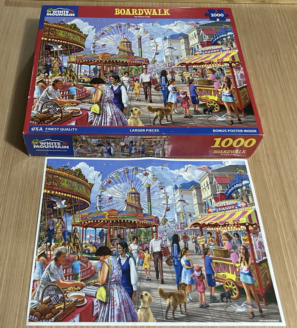 Boardwalk  - White Mountain puzzle collectible [Barcode 724819266579] - Main Image 4