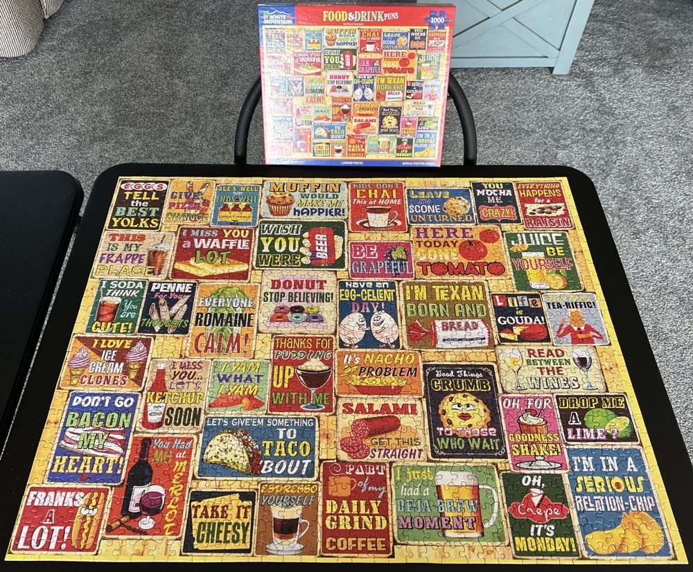 Food & Drink Puns - White Mountain Puzzles puzzle collectible [Barcode 724819266463] - Main Image 3