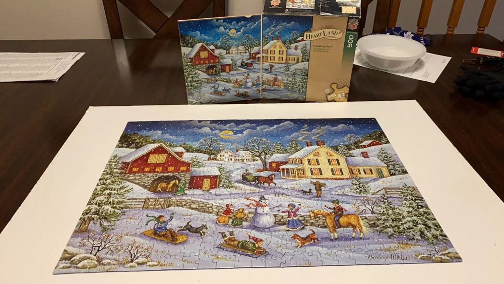 A Sledding Race - Buffalo puzzle collectible - Main Image 2