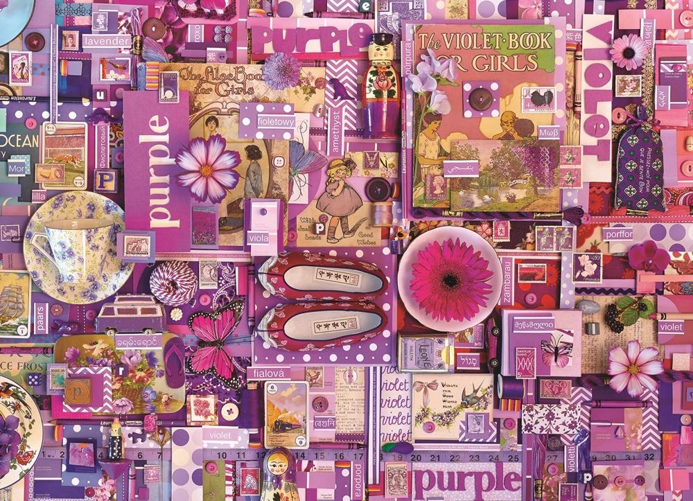 Purple🟦 - Cobble Hill Puzzle Company puzzle collectible [Barcode 0625012518666] - Main Image 2