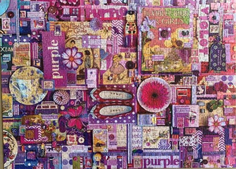 Purple🟦 - Cobble Hill Puzzle Company puzzle collectible [Barcode 0625012518666] - Main Image 3