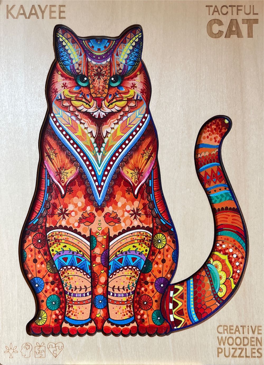 Tactful Cat Wood Puzzle - Kaayee puzzle collectible - Main Image 3