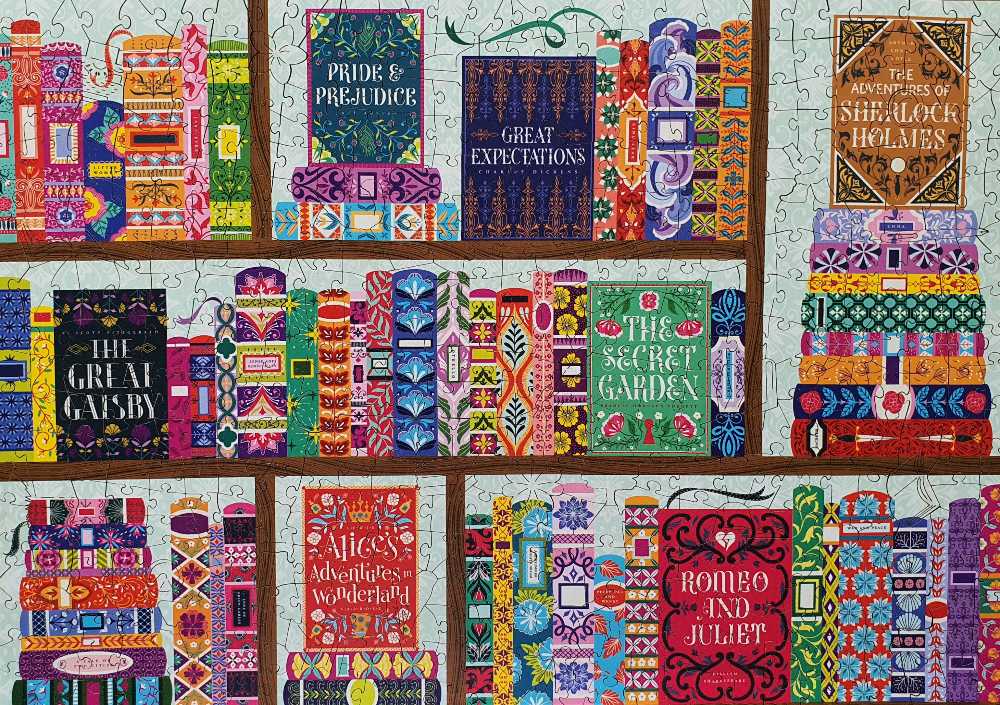 All The Books - Wentworth Wooden Puzzles puzzle collectible [Barcode 6050265382605] - Main Image 2