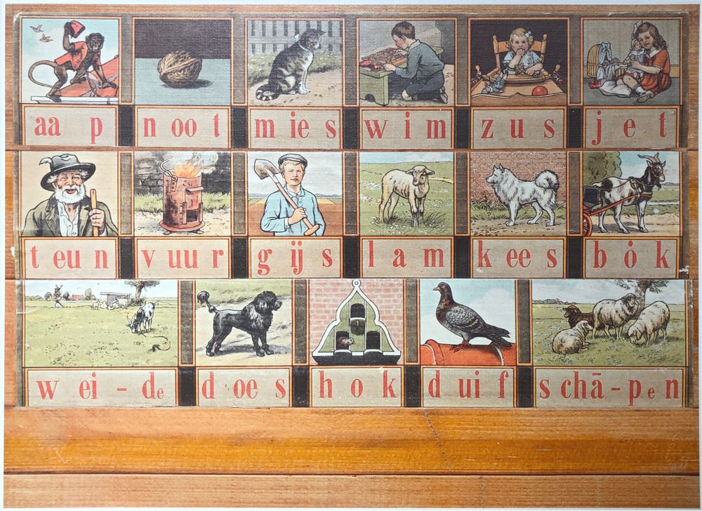 Leesplankje Oud Goud aap, noot, Mies - Jumbo puzzle collectible [Barcode 8710126813591] - Main Image 2