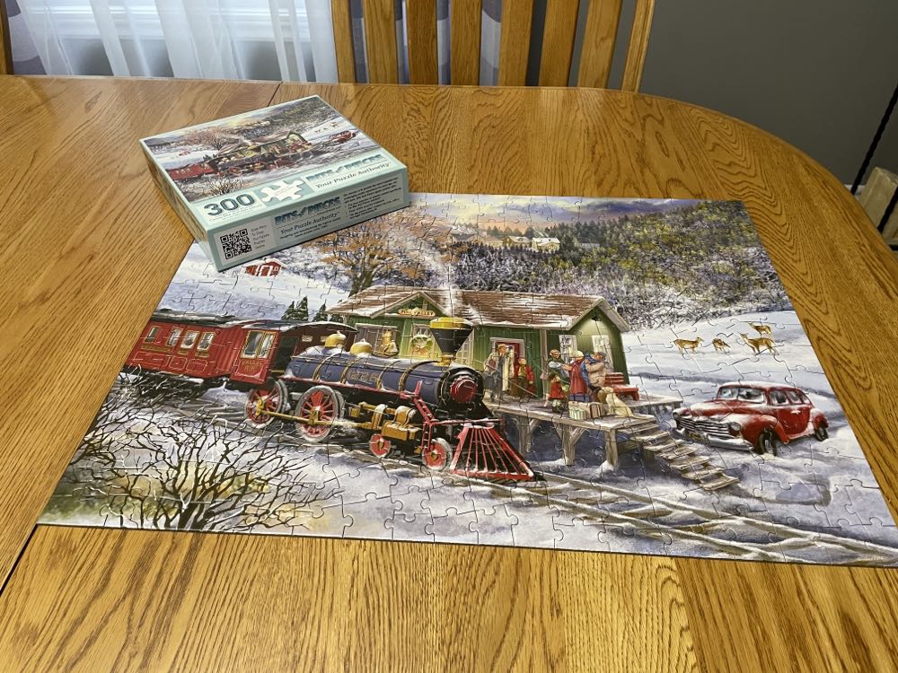 Rural Train Stop - Bits & Pieces puzzle collectible [Barcode 192949056597] - Main Image 3