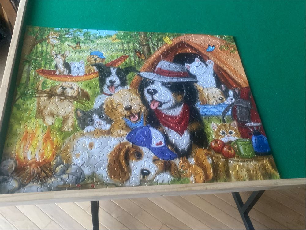 Camping Dogs  puzzle collectible [Barcode 192949078308] - Main Image 2