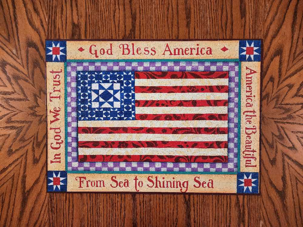 America The Beautiful  - Great American Factory Puzzle puzzle collectible [Barcode 010563088124] - Main Image 2