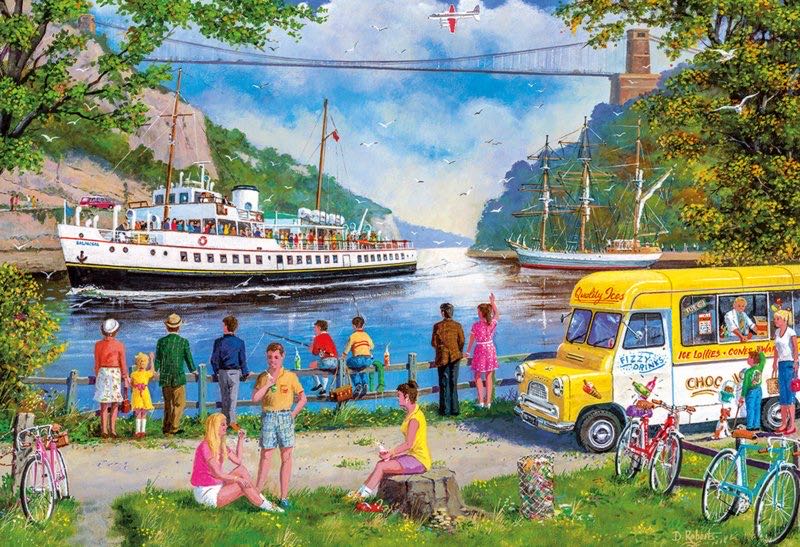 Clifton Bridge Bristol - Gibsons puzzle collectible [Barcode 5012269031232] - Main Image 3