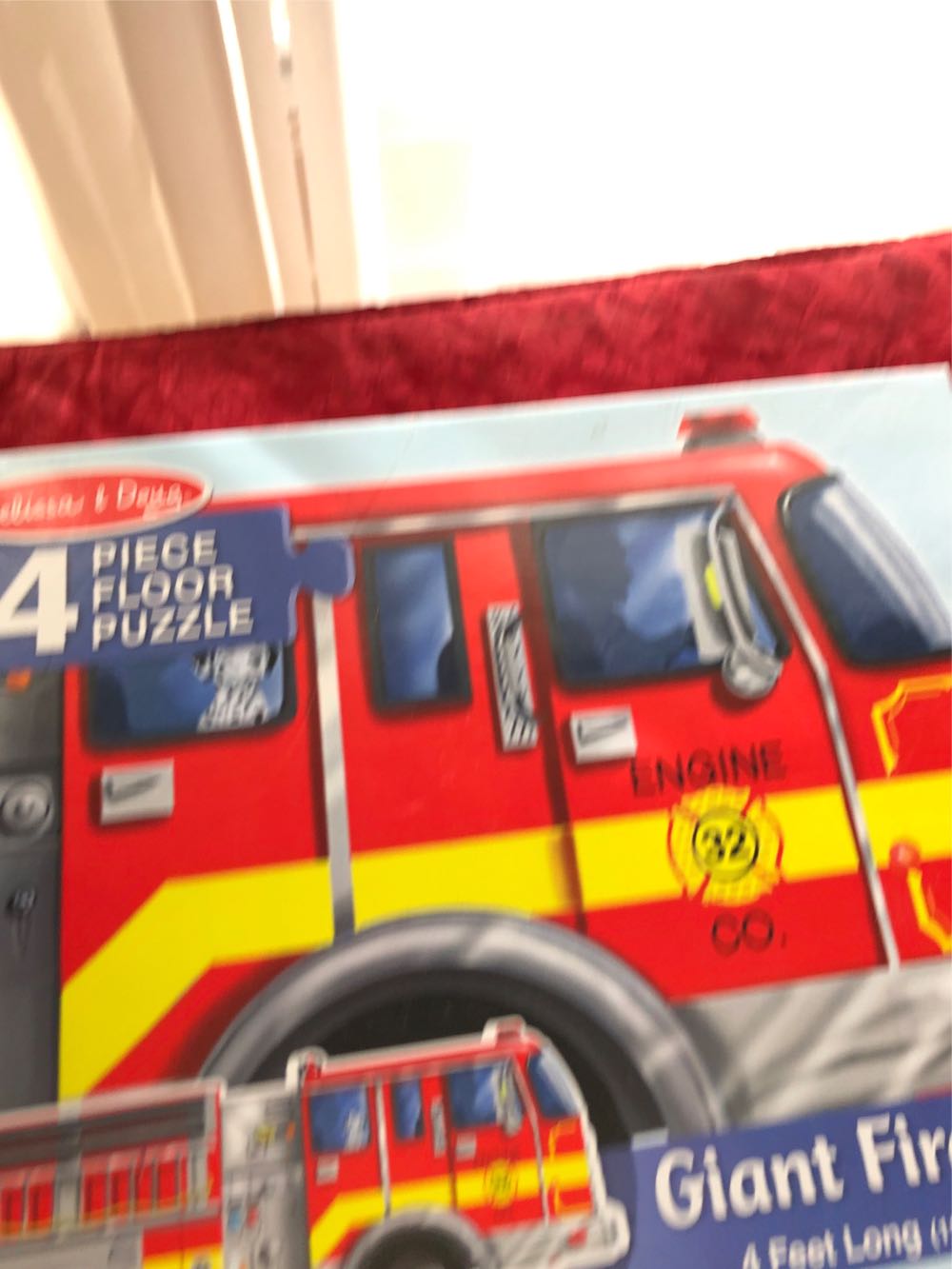 Giant Fire Truck - Melissa & Doug 🇺🇸 puzzle collectible [Barcode 000772004367] - Main Image 2