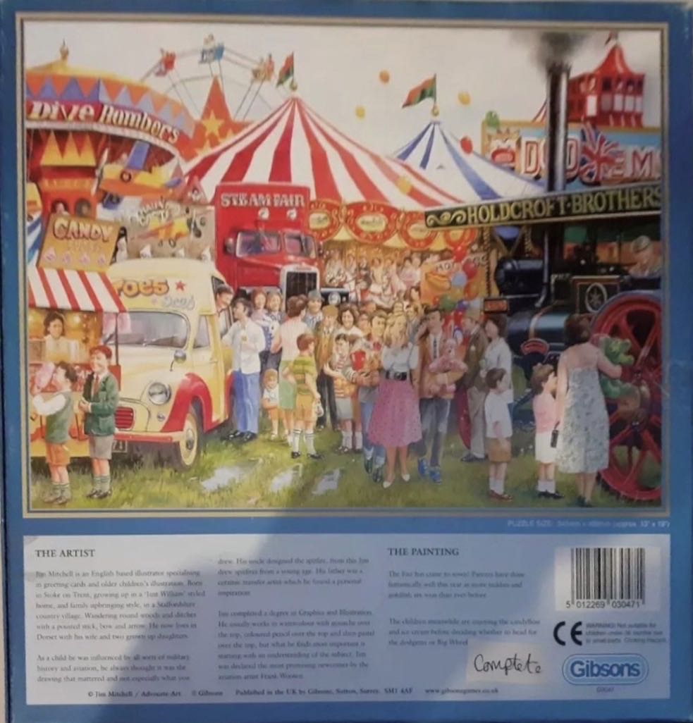 Candyfloss & Carousels - Gibsons puzzle collectible [Barcode 5012269030471] - Main Image 4