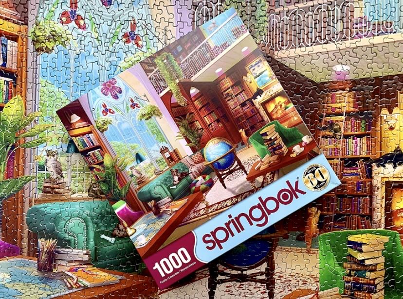The Library - Springbok puzzle collectible [Barcode 091683111640] - Main Image 3