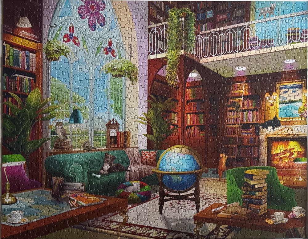 The Library - Springbok puzzle collectible [Barcode 091683111640] - Main Image 4