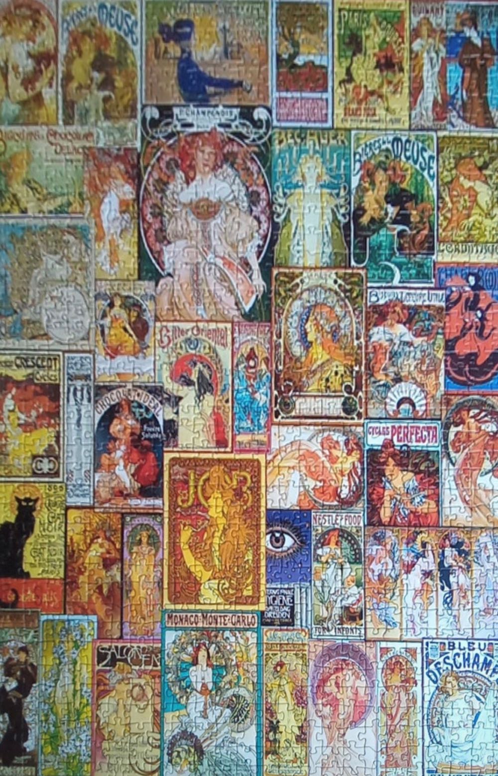 Art Nouveau Posters - Educa puzzle collectible [Barcode 8412668192584] - Main Image 3