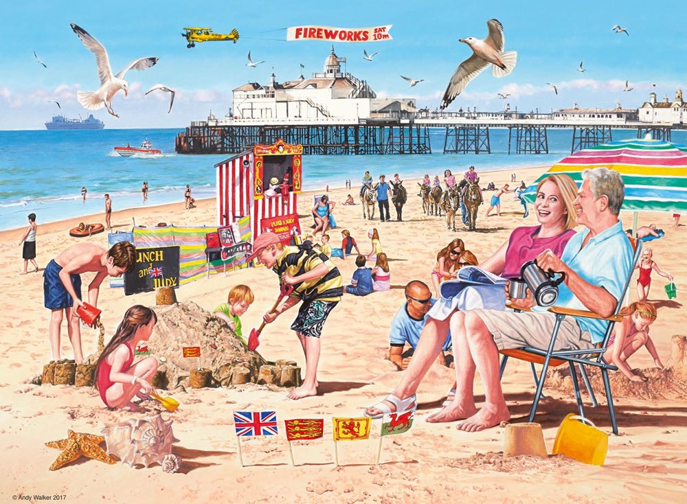 A Day at the Beach - Ravensburger puzzle collectible [Barcode 4005556147533] - Main Image 2