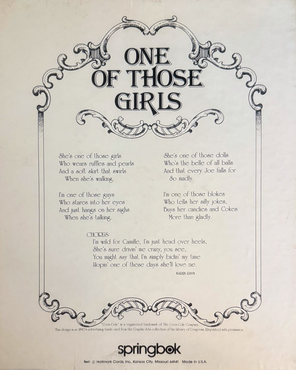 An Old-fashioned Girl - Springbok (Vintage) puzzle collectible - Main Image 2