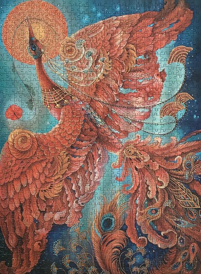 Firebird - Birds Of Happiness - Paperblanks puzzle collectible [Barcode 9781439793305] - Main Image 3