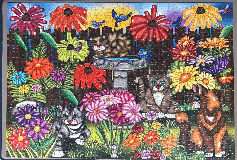 Garden Cats - Jacarou Puzzles puzzle collectible [Barcode 731093611261] - Main Image 2