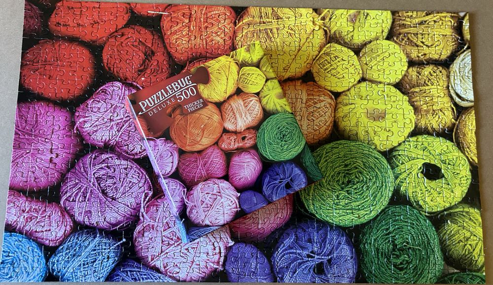 Rainbow Colored Yarn Balls - Puzzlebug puzzle collectible [Barcode 195464091630] - Main Image 3