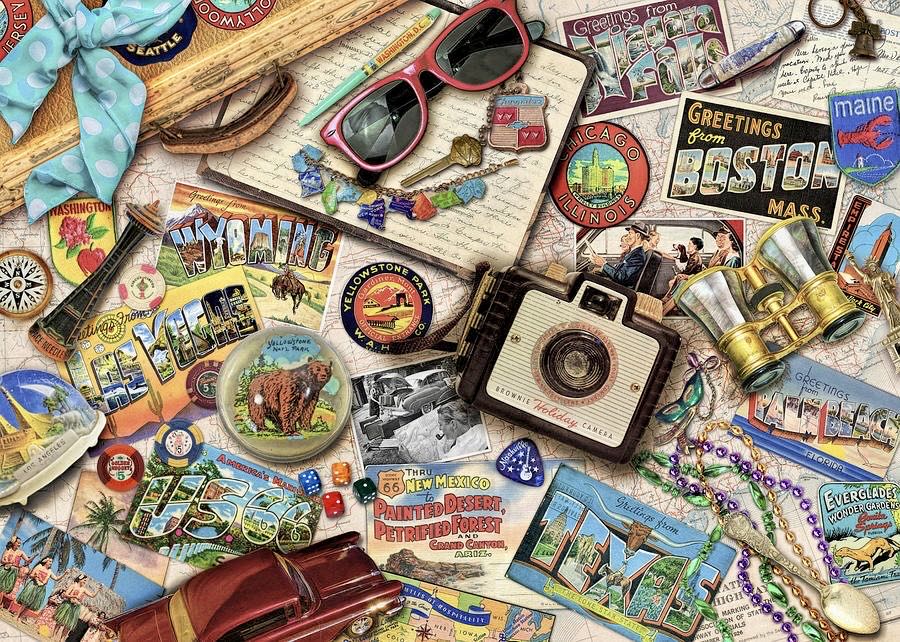 Vintage USA Travel - Big Ben puzzle collectible [Barcode 778988143599] - Main Image 2