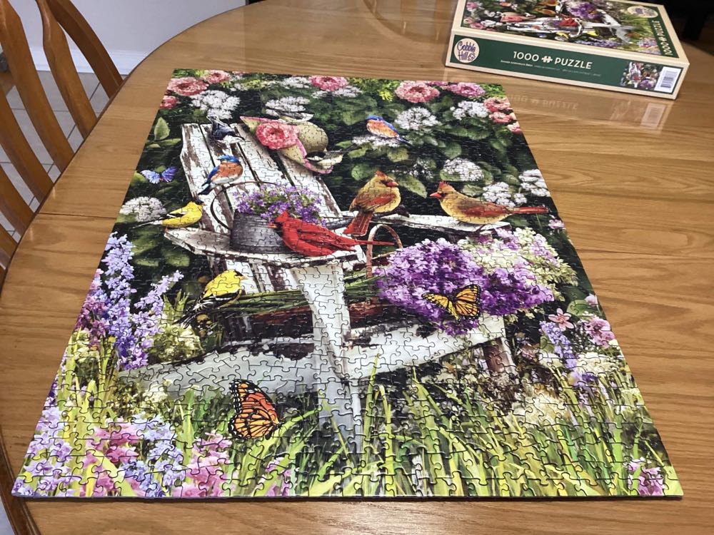 Summer Adirondack Birds - Cobble Hill puzzle collectible [Barcode 625012517867] - Main Image 3