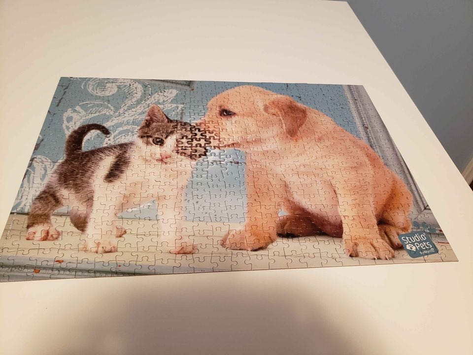 Puppy And Kitten - MB Puzzle puzzle collectible - Main Image 2