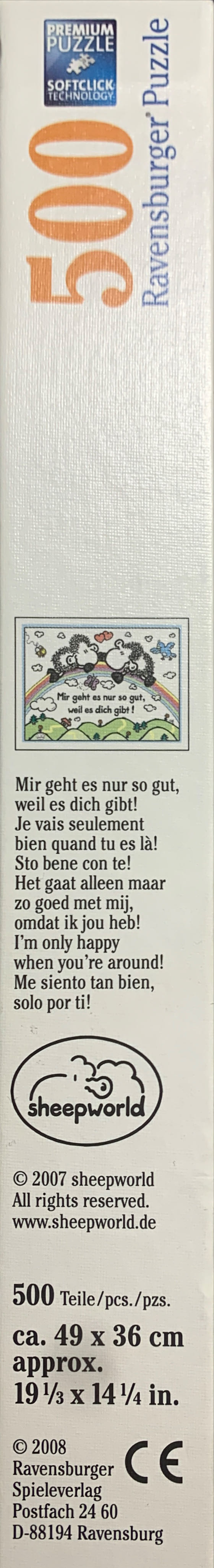 Sheepworld I’m only happy when you’re around!* - Ravensburger puzzle collectible [Barcode 4005556145645] - Main Image 3