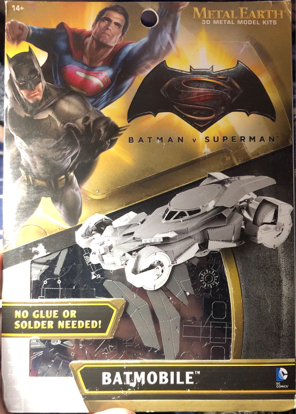 Batman V Superman Batmobile 3d Metal Model Kit - Metal Earth puzzle collectible [Barcode 032309013757] - Main Image 2