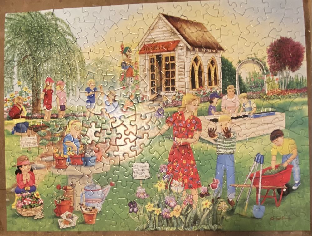 Garden Gathering - Master Pieces 🇨🇳 puzzle collectible [Barcode 192949060860] - Main Image 3