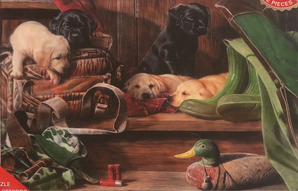 🌫️Puppies On Stairs (VERKOCHT) - King puzzle collectible [Barcode 8710125055336] - Main Image 2