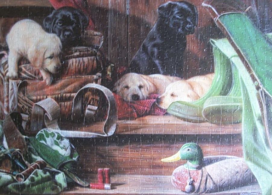 🌫️Puppies On Stairs (VERKOCHT) - King puzzle collectible [Barcode 8710125055336] - Main Image 3