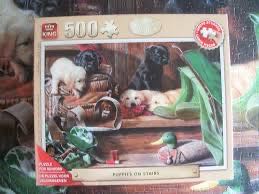 🌫️Puppies On Stairs (VERKOCHT) - King puzzle collectible [Barcode 8710125055336] - Main Image 4