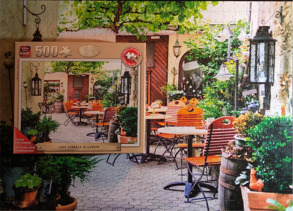 Café Terrace in Europe (TE KOOP € 2,50) - King puzzle collectible [Barcode 8710125055329] - Main Image 4