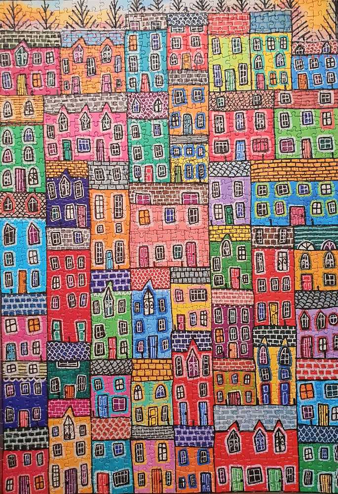 Bright Houses - gorgeous Games puzzle collectible [Barcode 5065003014336] - Main Image 2