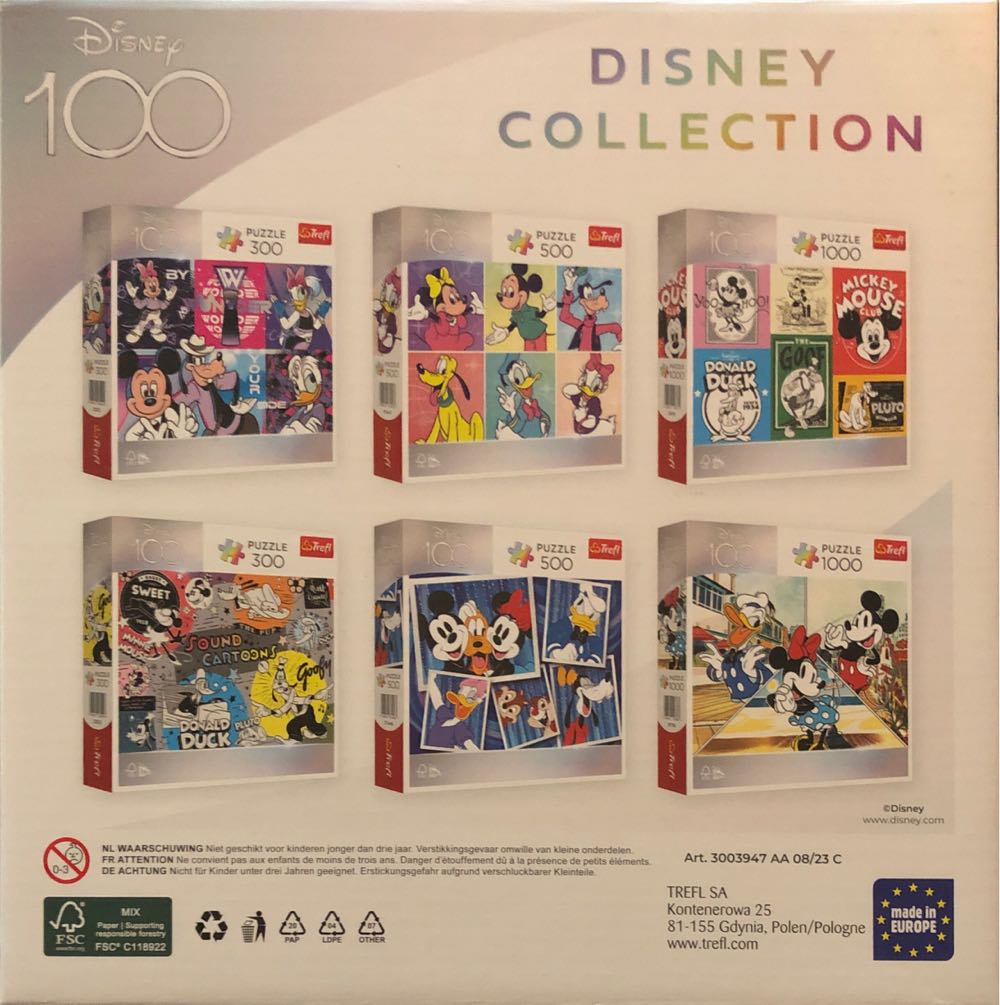 Mickey Mouse 100 - Trefl puzzle collectible [Barcode 2007030039473] - Main Image 3