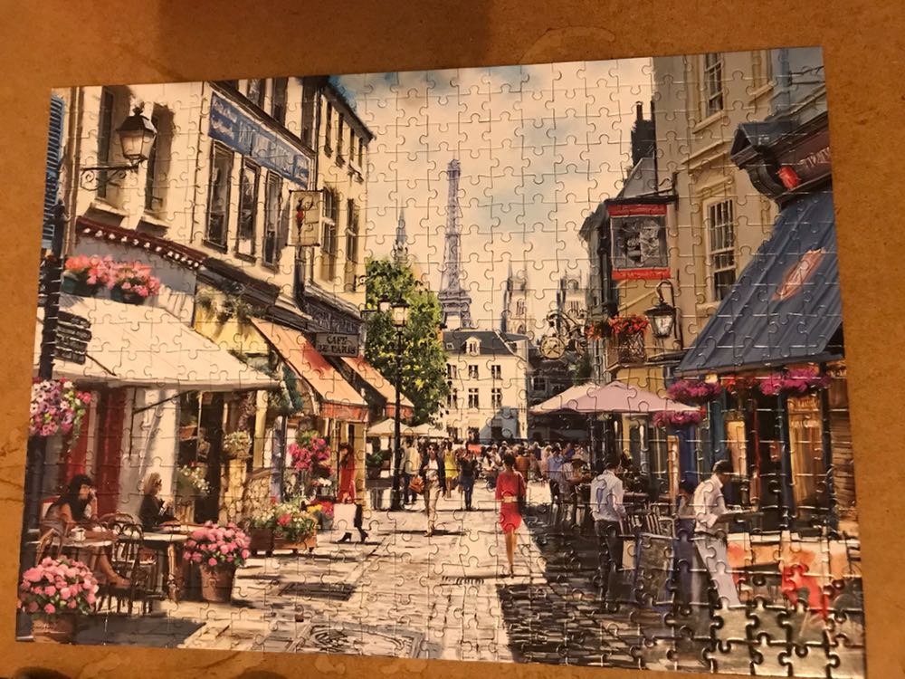 Paris Street Cafes - Corner Piece puzzle collectible [Barcode 5052089303539] - Main Image 2